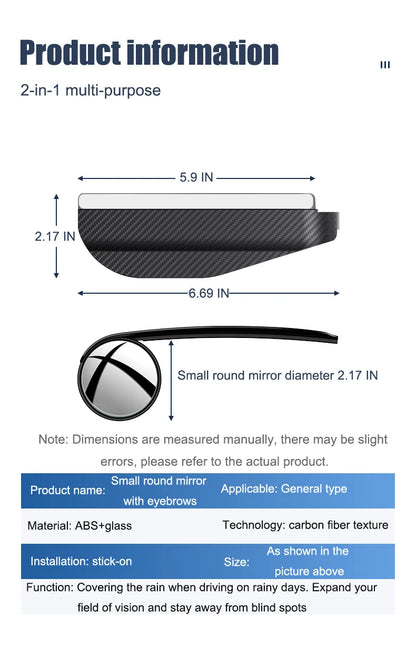 🔥 50% OFF — Car Rear View Mirror Rain Shield for Clearer Driving